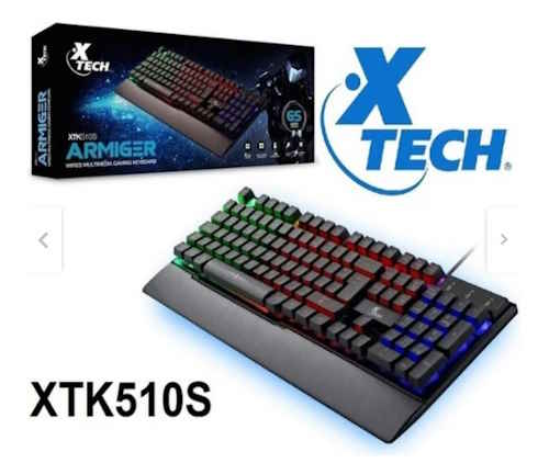 TECLADO GAMER XTECH XTK510S ARMIGER USB