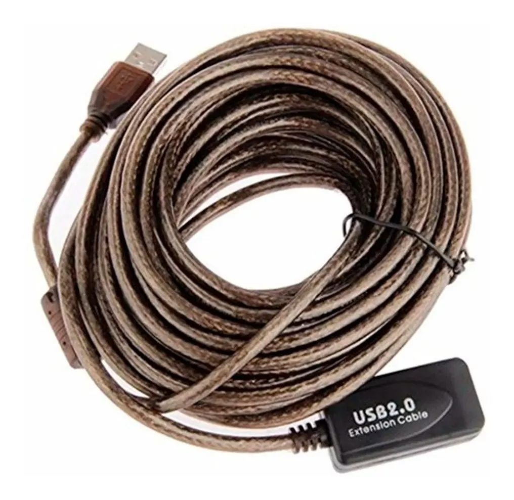 CABLE EXTENSOR USB ACTIVO 10M COBRE 