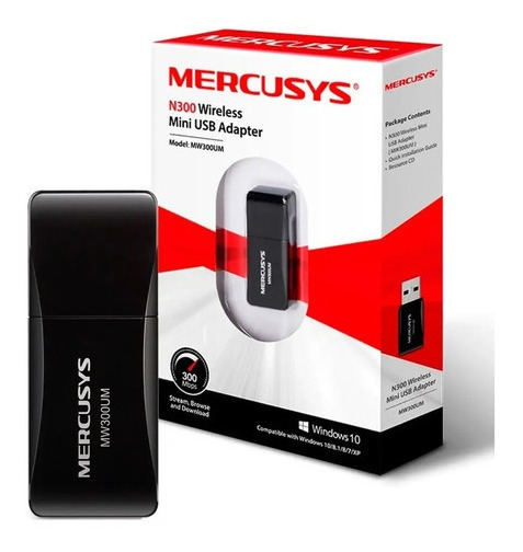 MINI ADAPTADOR USB WIFI N 300MBPS MERCUSYS