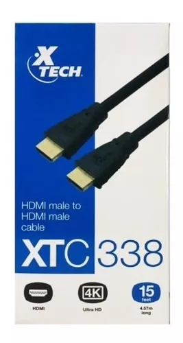 CABLE HDMI XTECH 4.57MTS ULTRA HD 4K