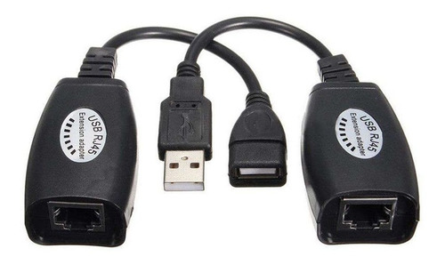ADAPTADOR  USB EXTENCION POR CABLE DE RED 40-50M