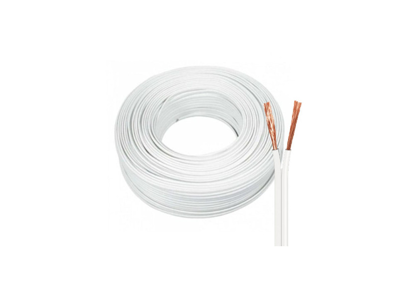 CABLE PARALELO 2X24 AWG BLANCO 100M