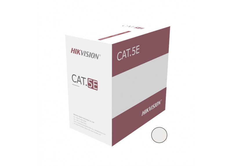 Cable UTP Cat5e CCA Unifilar 305m DS-1LN5EU-G/CCA Hikvision