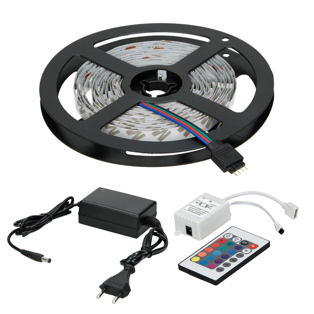 Luces led de colores con control remoto