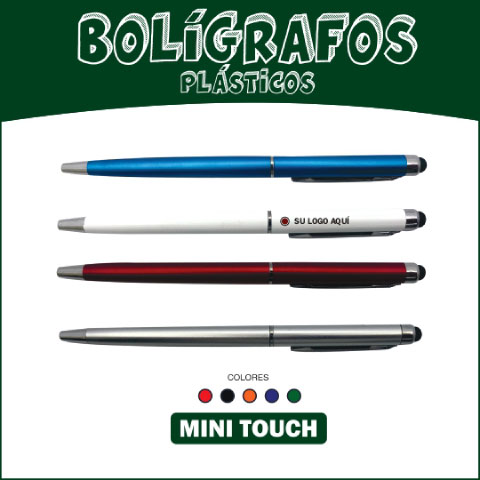 Bolígrafos Esferos Plásticos Referencia Mini Touch