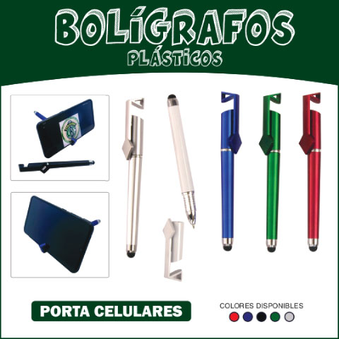 Bolígrafos Esferos Plásticos Referencia Porta Celulares