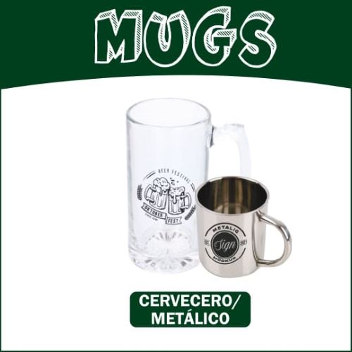 Mugs Metálicos/Cervezeros