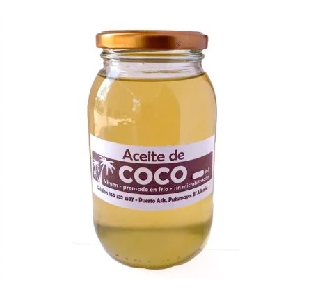 Aceite de coco virgen 100% 500ml - Nutrifit