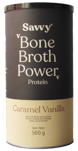 Bone Broth Power Vainilla 560gr - Savvy