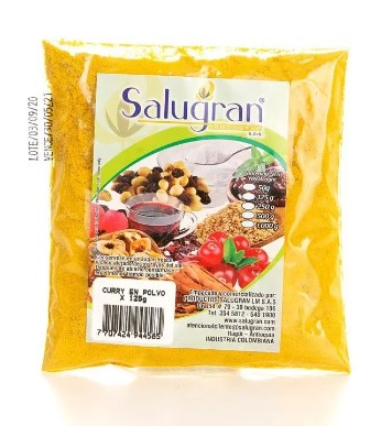 Curry polvo 50gr Salugran