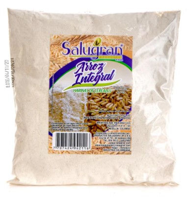 Arroz Integral Harina 500gr - Salugran