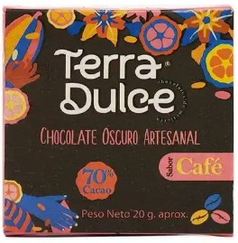 Chocolate al 70% Café 20gr Terradulce