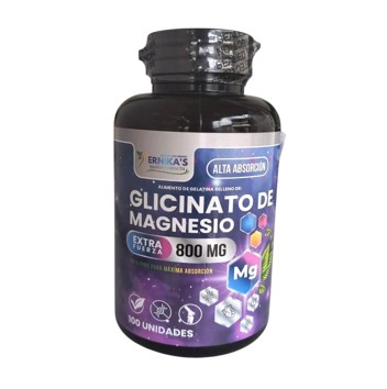 Glicinato de Magnesio 800mg Alta Absorción Ernikas - Distribnaturals
