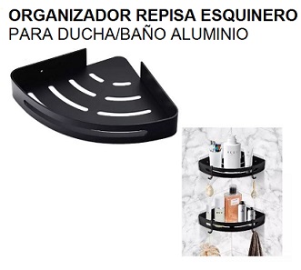 Organizador Jabonera Repisa Esquinero Para Ducha/baño Aluminio