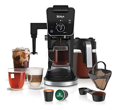 Cafetera Ninja Dualbrew Pro 12 Tazas Caliente Y Helada Black