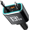 Cargador retráctil de carro USB C 131 W 4 en 1 TOENNESEN