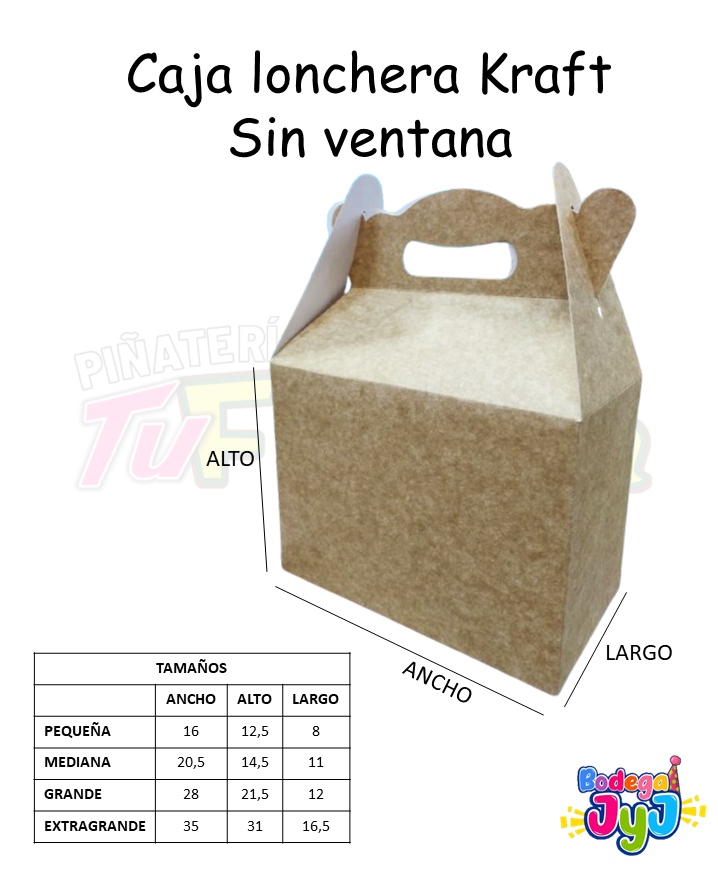 CAJA LONCHERA KRAFT SIN VENTANA - BODEGA