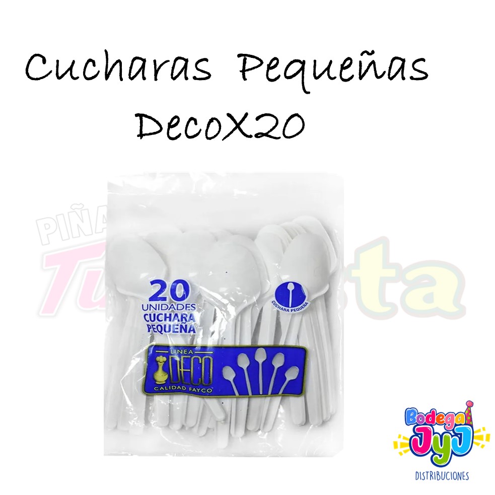 CUCHARA X20 PEQUEÑA PLASTICA