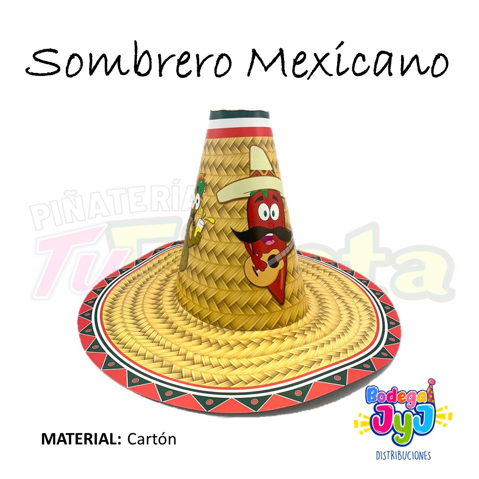 SOMBRERO MEXICANO CARTON