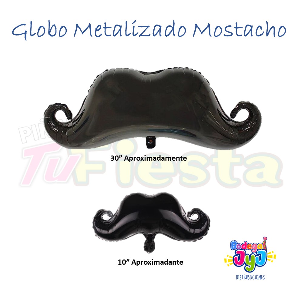 GLOBO METALICO MOSTACHO