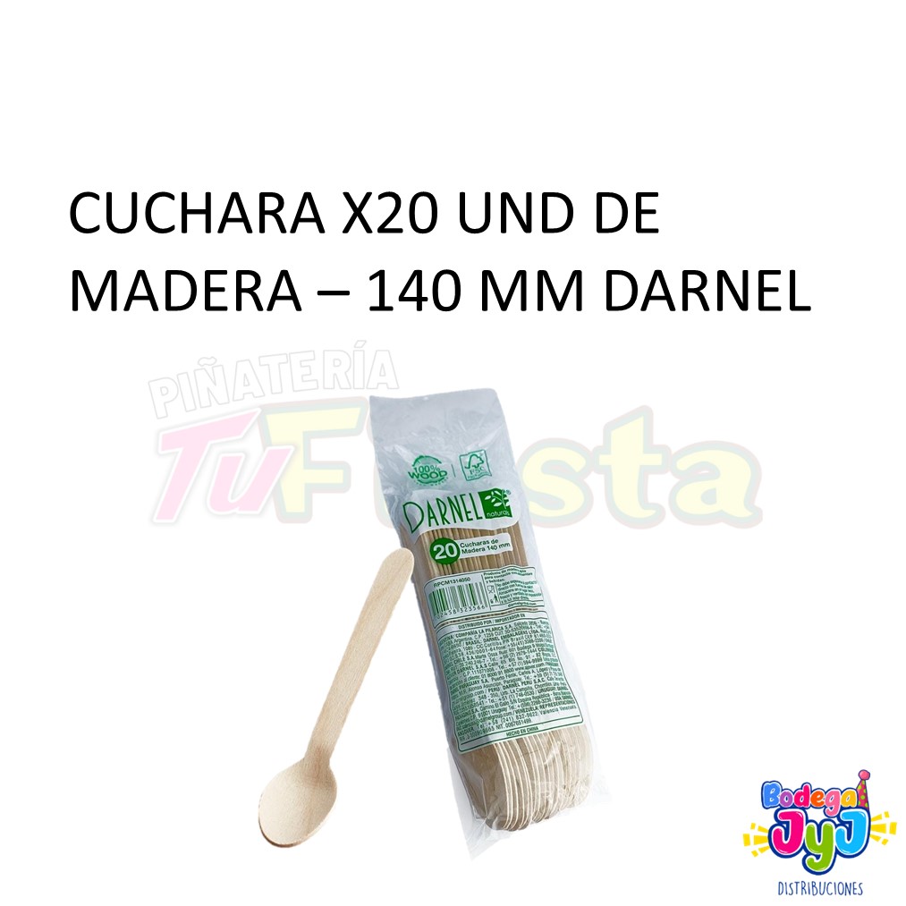 CUCHARA DE MADERA 140MM X20 DARNEL