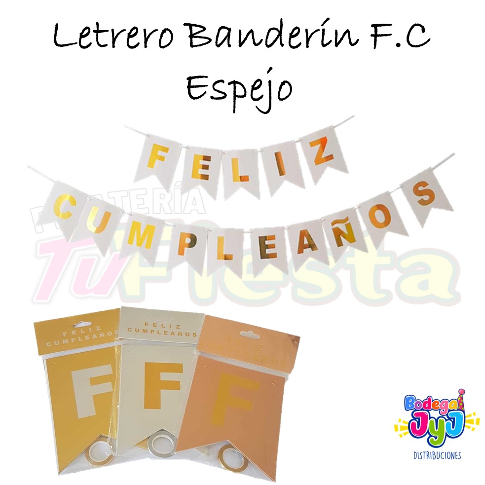 LETRERO BANDERIN F.C ESPEJO