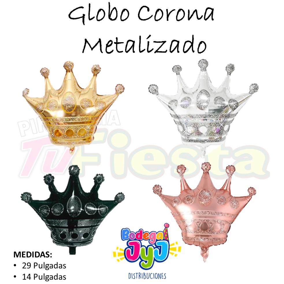 GLOBO METALIZADO CORONA