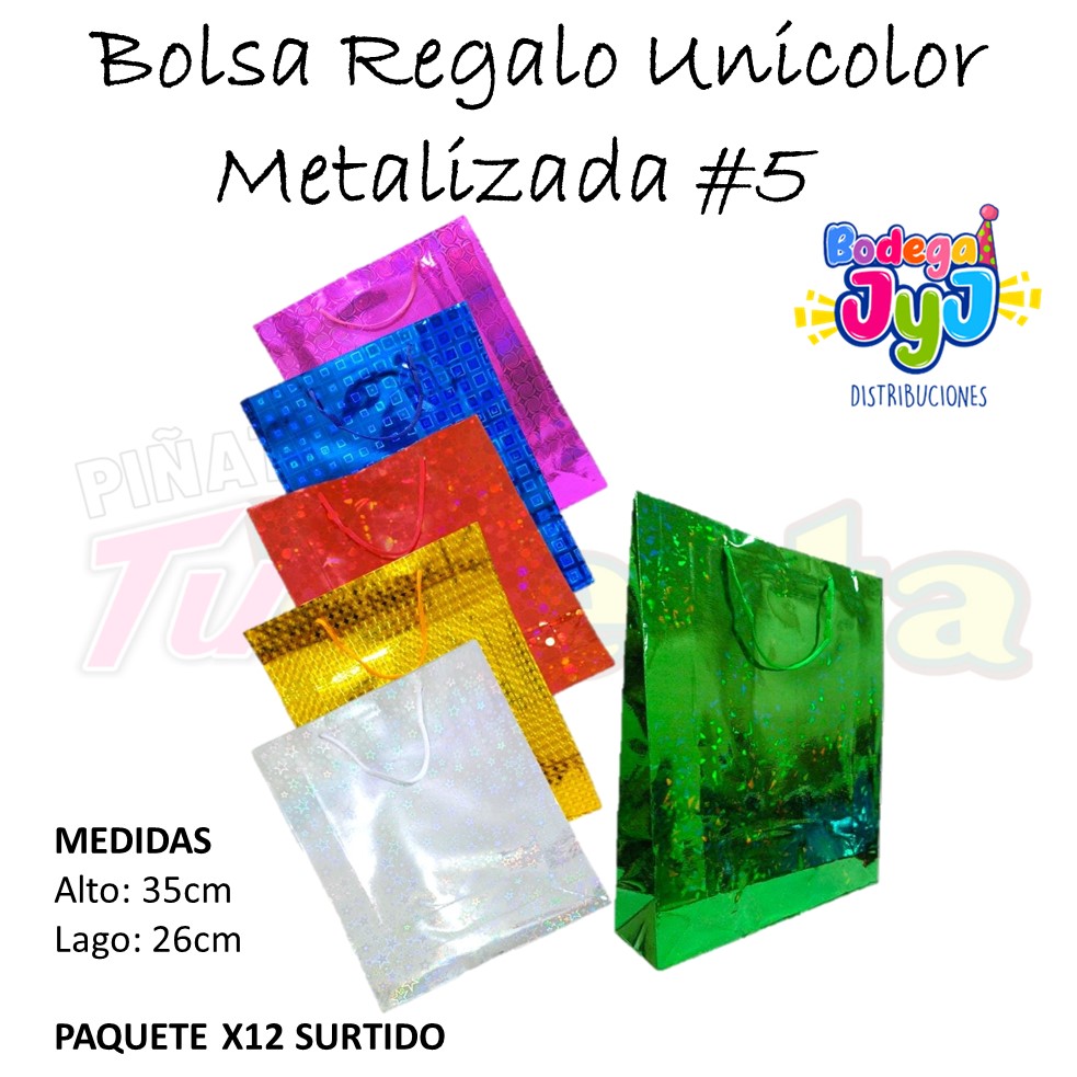 BOLSA REGALO METALIZADA #5