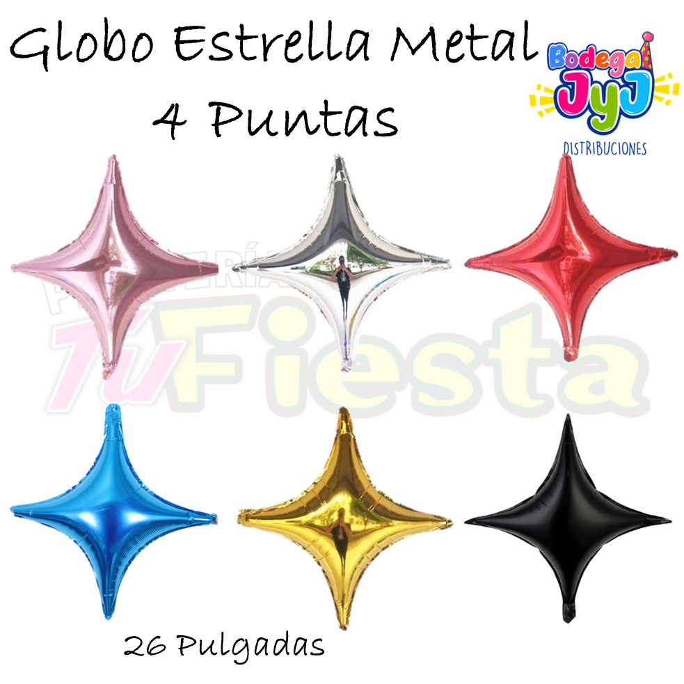 GLOBO ESTRELLA 4 PUNTAS 26"