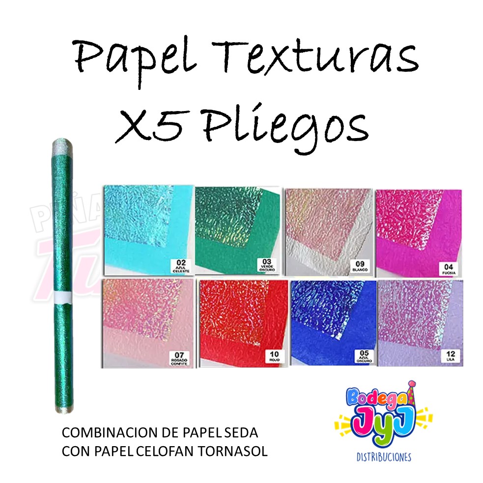 PAPEL TORNASOL TEXTURAS X5