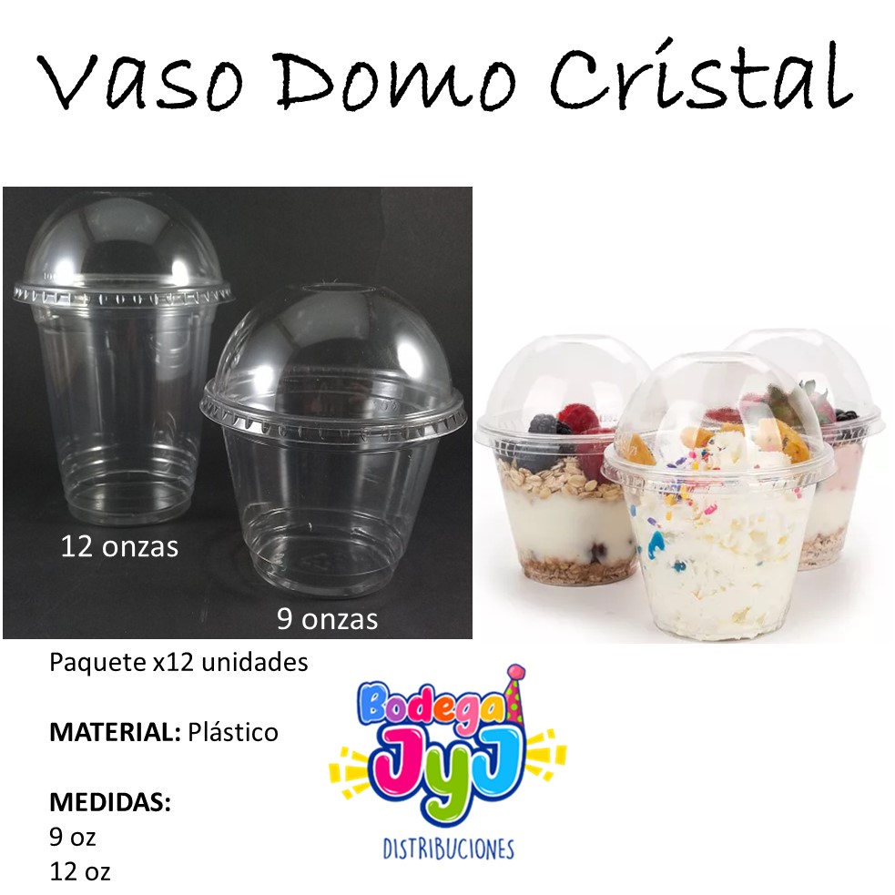 VASO DOMO CRISTAL X12