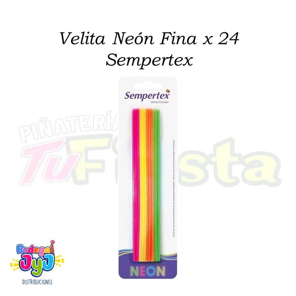 VELITA NEÓN FINA X 24 SEMPERTEX