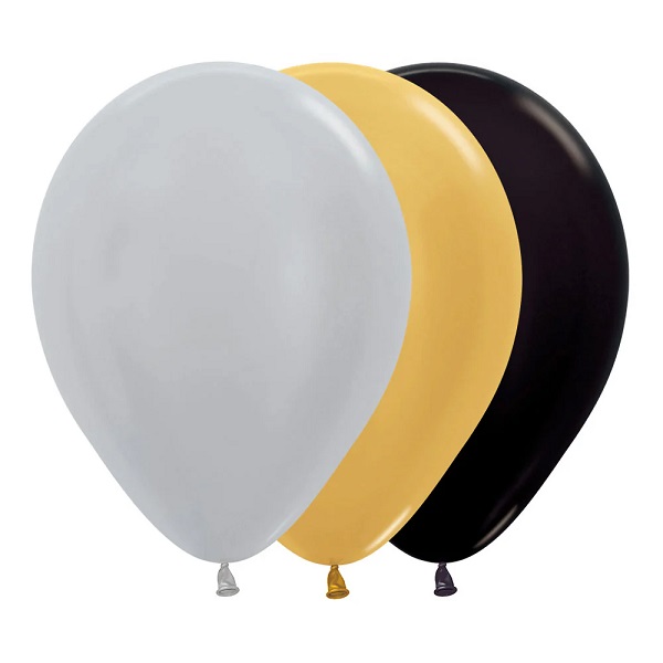 GLOBO COLOR SATIN Y METAL SURTIDO DELUXE SEMPERTEX