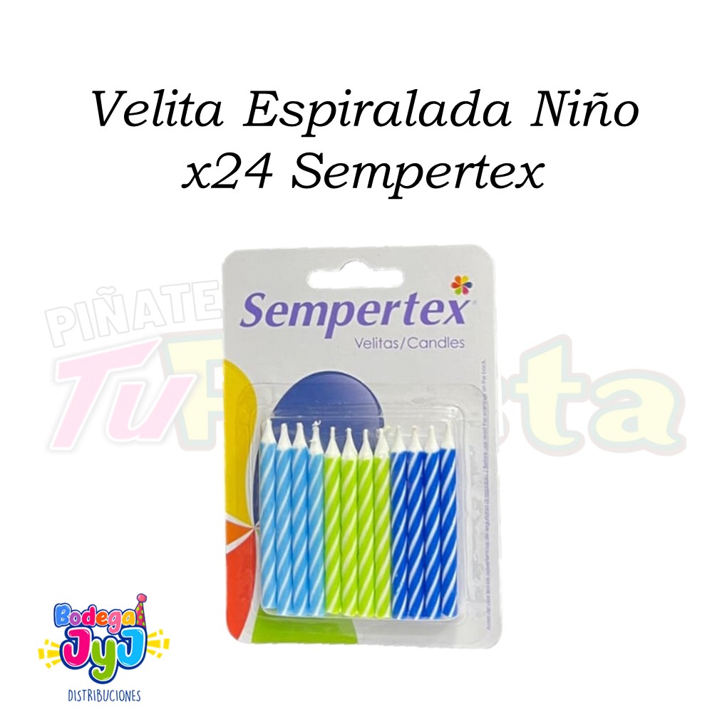 VELITA ESPIRALADA NIÑO X24 SEMPERTEX