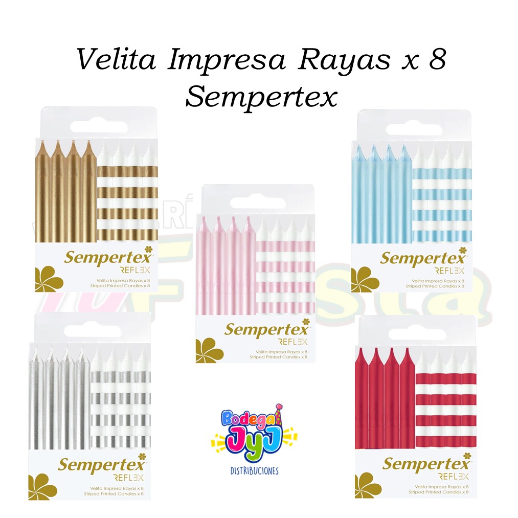 VELITA IMPRESA RAYAS X8 SEMPERTEX