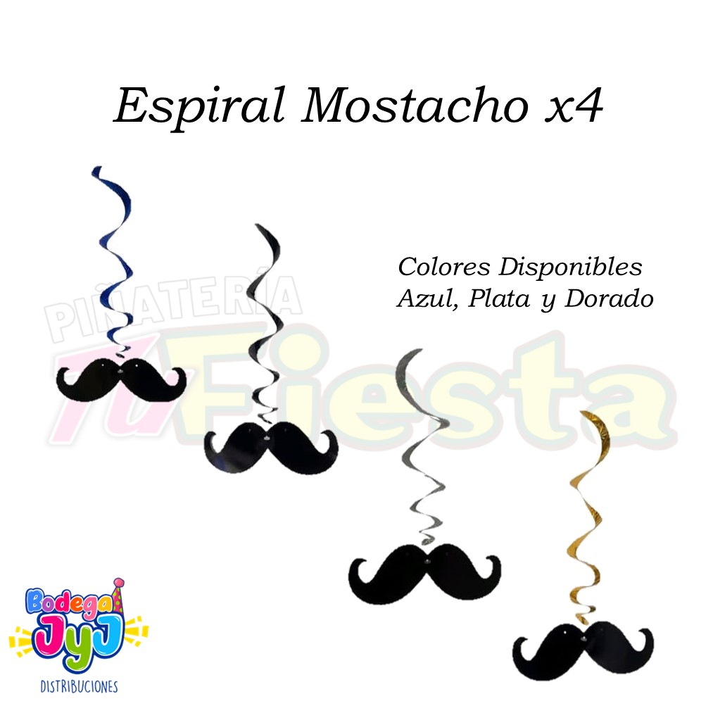 ESPIRAL MOSTACHO X4