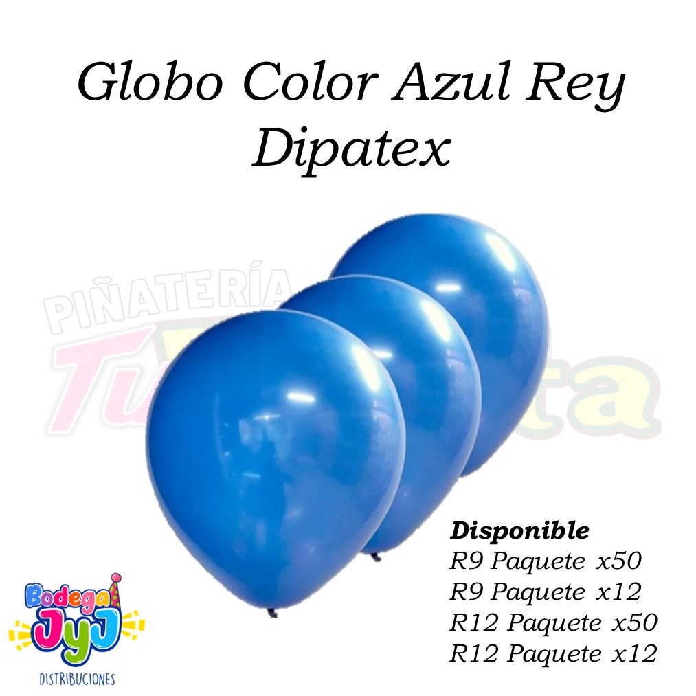 GLOBO COLOR AZUL REY DIPATEX