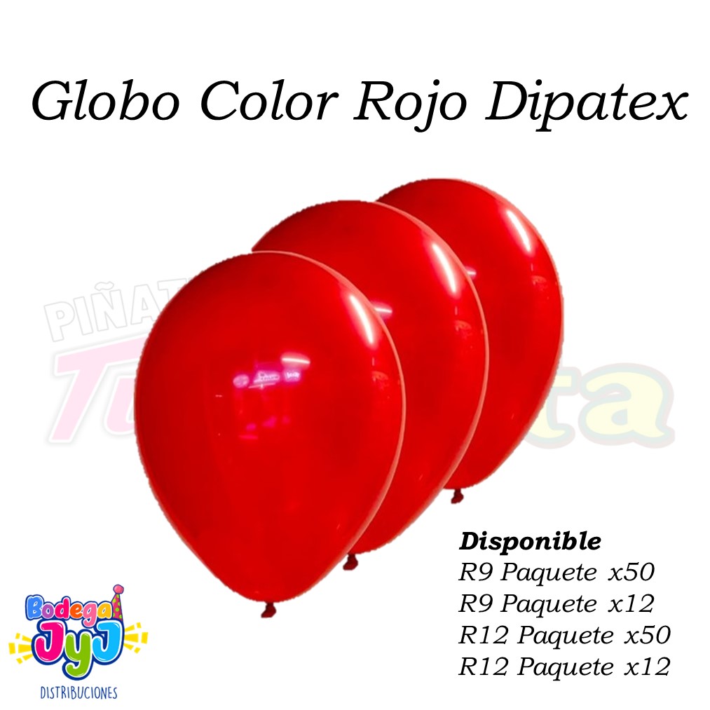 GLOBO COLOR ROJO DIPATEX