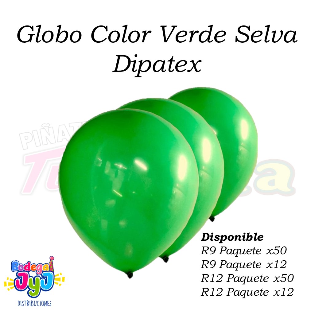 GLOBO COLOR VERDE SELVA DIPATEX