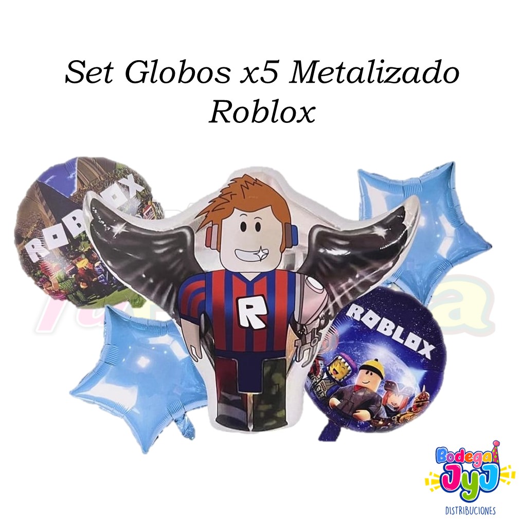 SET GLOBOS X5 METALIZADO ROBLOX