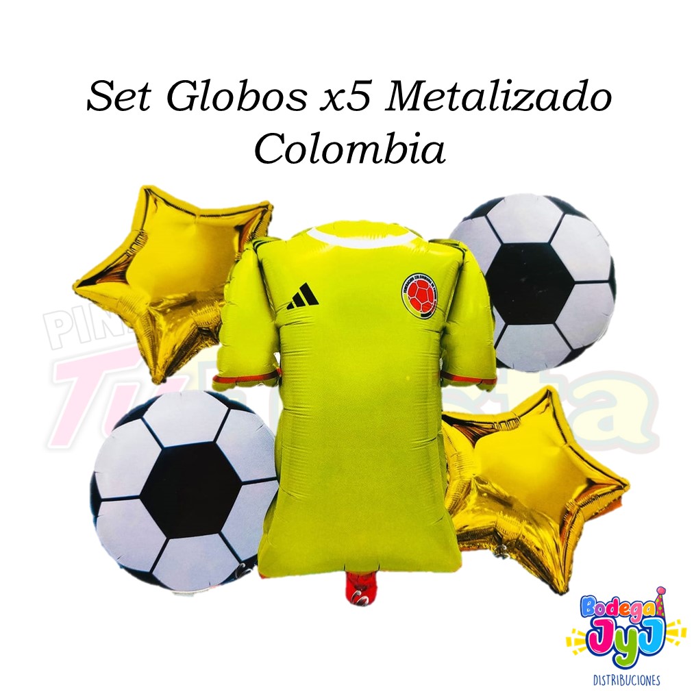 SET GLOBOS X5 METALIZADO COLOMBIA