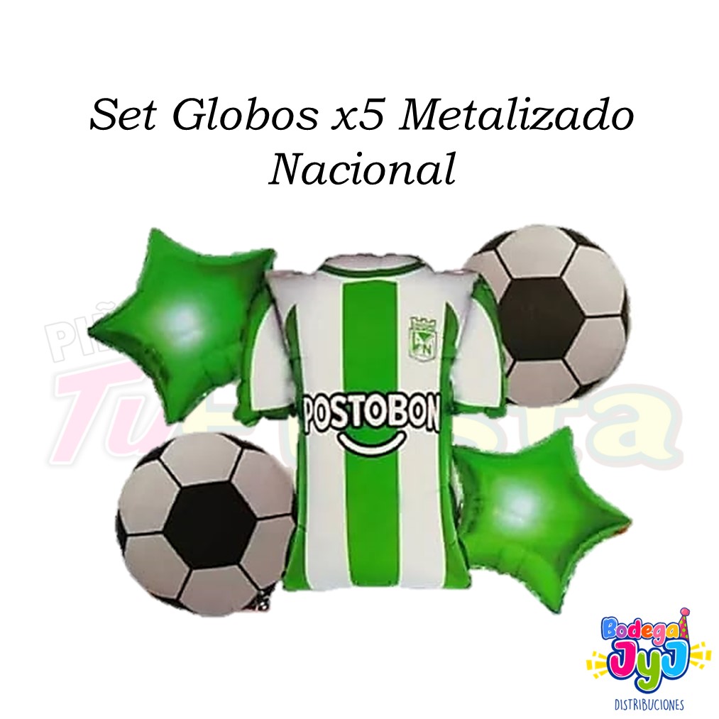 SET GLOBOS X5 METALIZADO NACIONAL