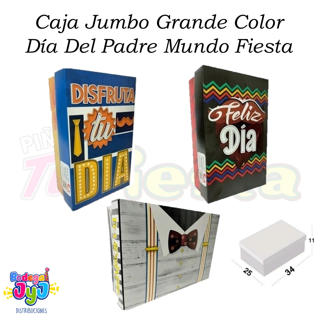 CAJA JUMBO COLOR DÍA DEL PADRE MUNDO FIESTA