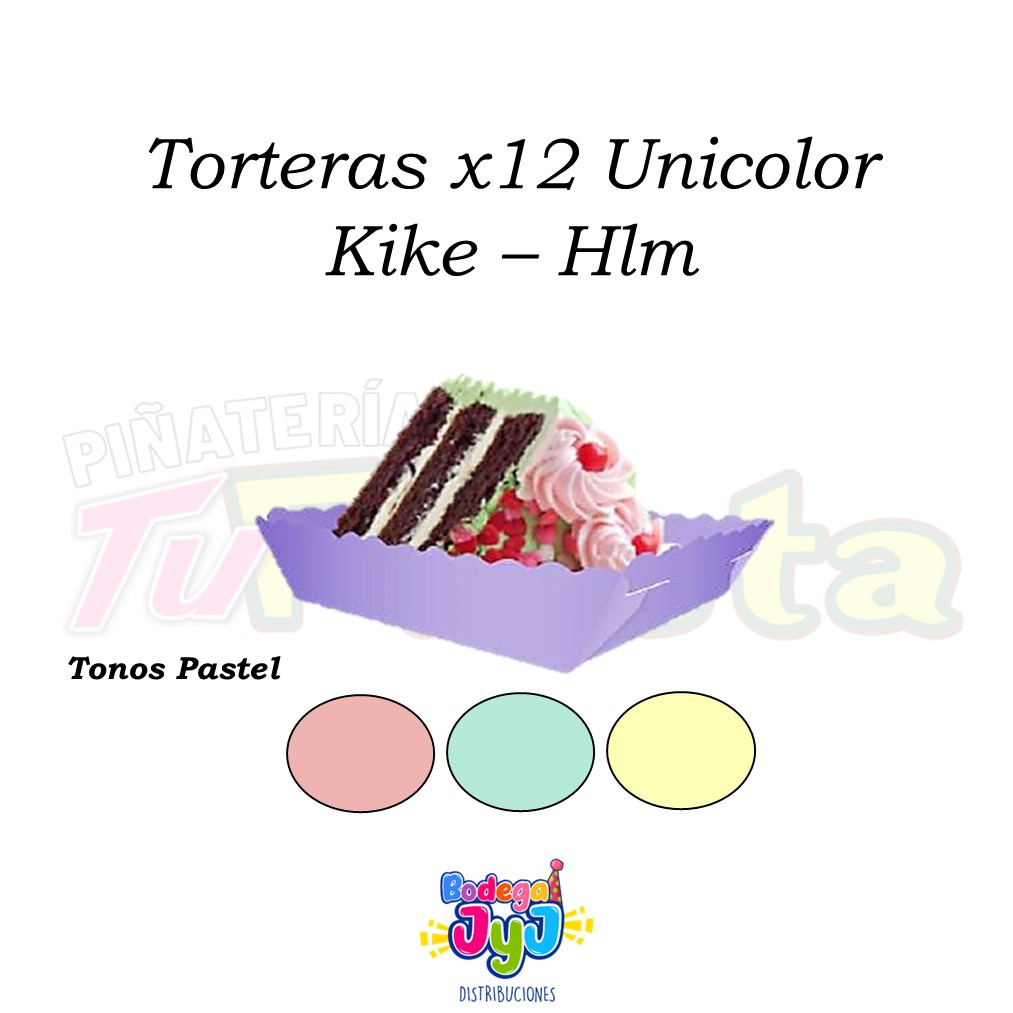 TORTERAS X12 UNICOLOR KIKE – HLM