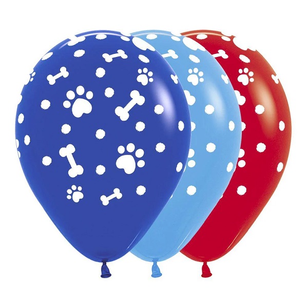 GLOBO INFINITY HUELLITAS AZUL - ROJO SEMPERTEX