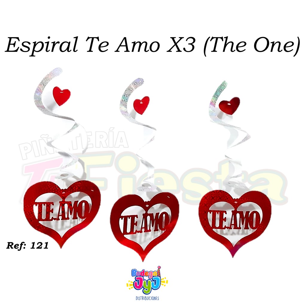 ESPIRAL TE AMO X3 (THE ONE REF: 121)