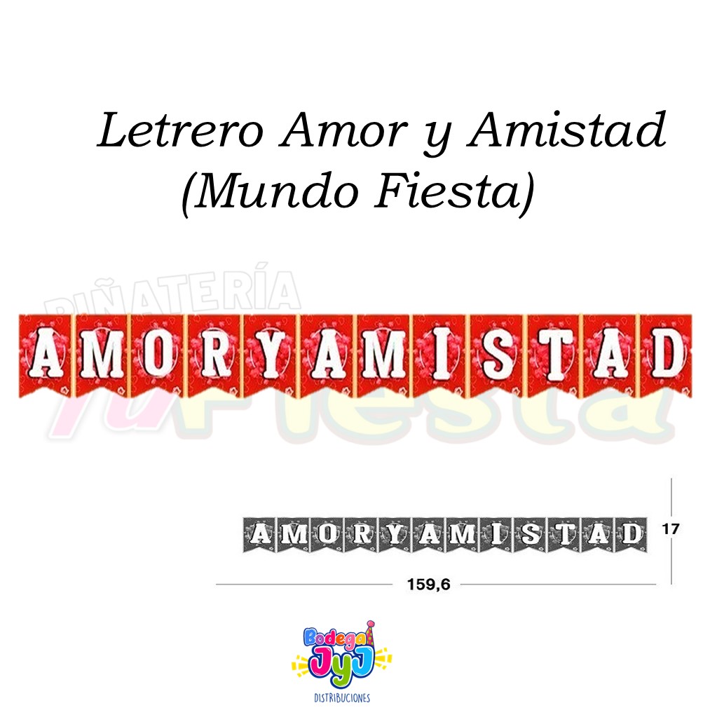 LETRERO AMOR Y AMISTAD MF