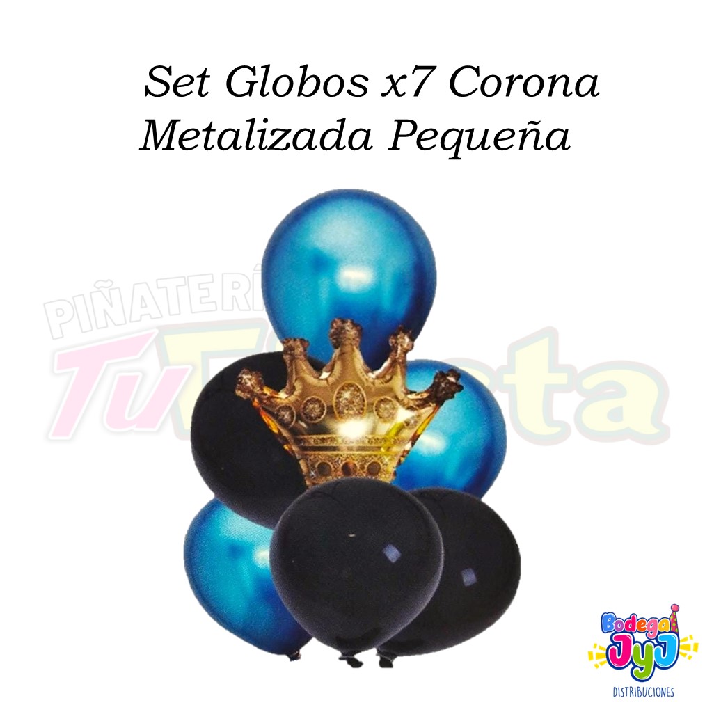 SET GLOBOS X7 CORONA PEQUEÑA