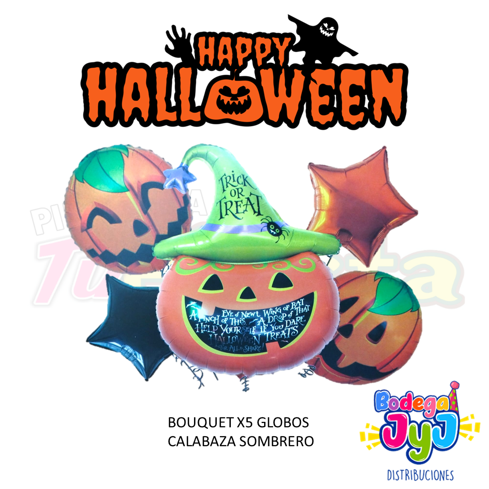 SET GLOBOS X5 HALLOWEEN