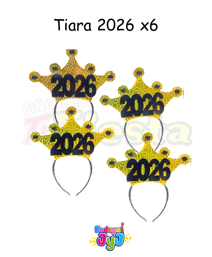 TIARA FELIZ AÑO 2026 X6 "the one"